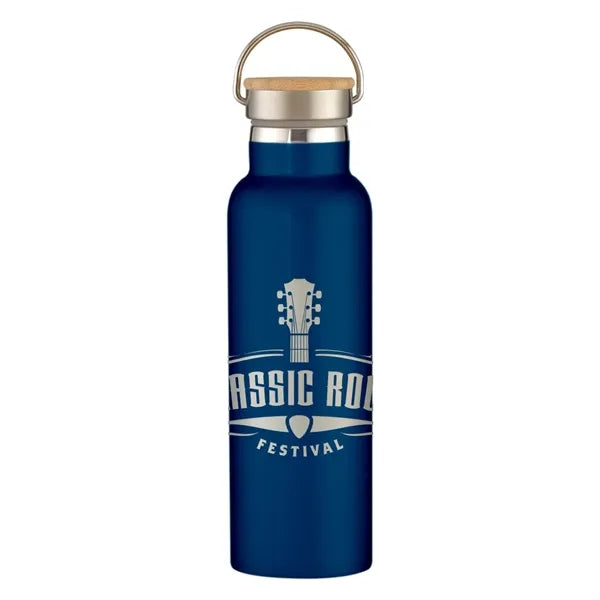 21 Oz. Full Laser Tipton Stainless Steel Bottle With Bamb...
