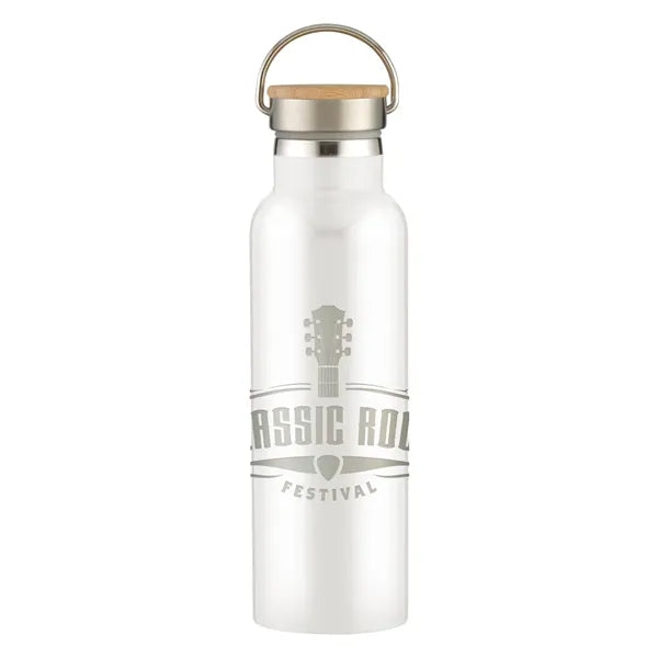 21 Oz. Full Laser Tipton Stainless Steel Bottle With Bamb...