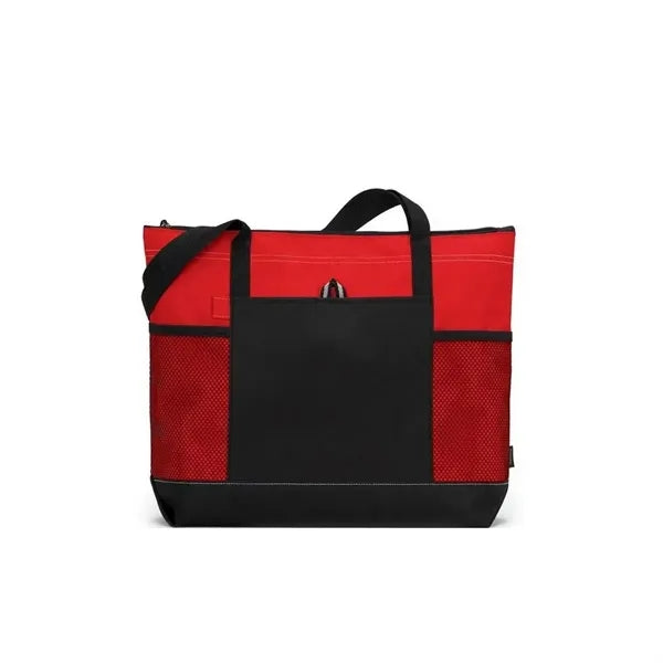 Polyester Zipper Tote Bag
