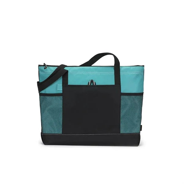 Polyester Zipper Tote Bag