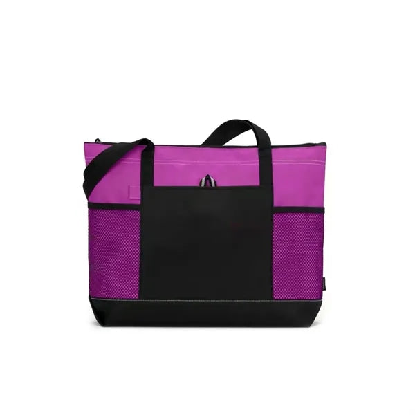 Polyester Zipper Tote Bag