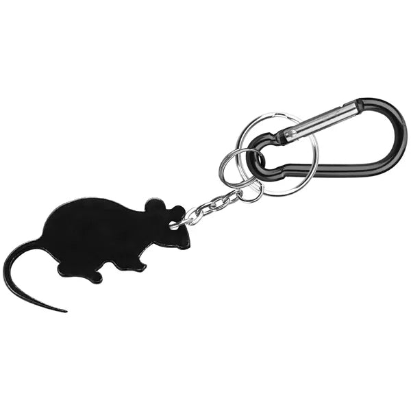 Mouse Shape Bottle Opener Key Chain with Carabiner