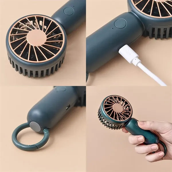 Mini 3 Speed Adjustable Usb Rechargeable Handheld Fan
