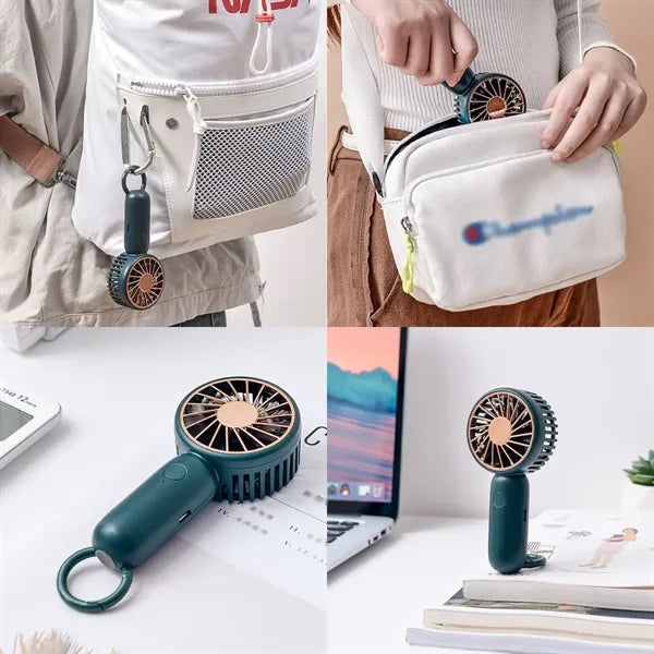 Mini 3 Speed Adjustable Usb Rechargeable Handheld Fan