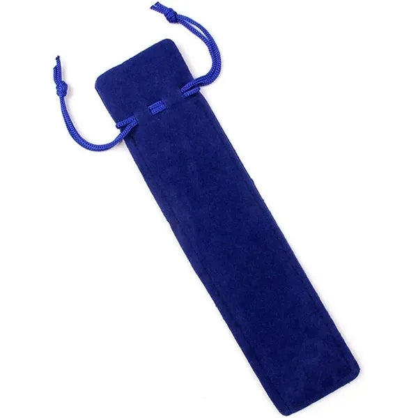 Velvet Pen Pouch With Rope Pencil Bag Sleeve Holder