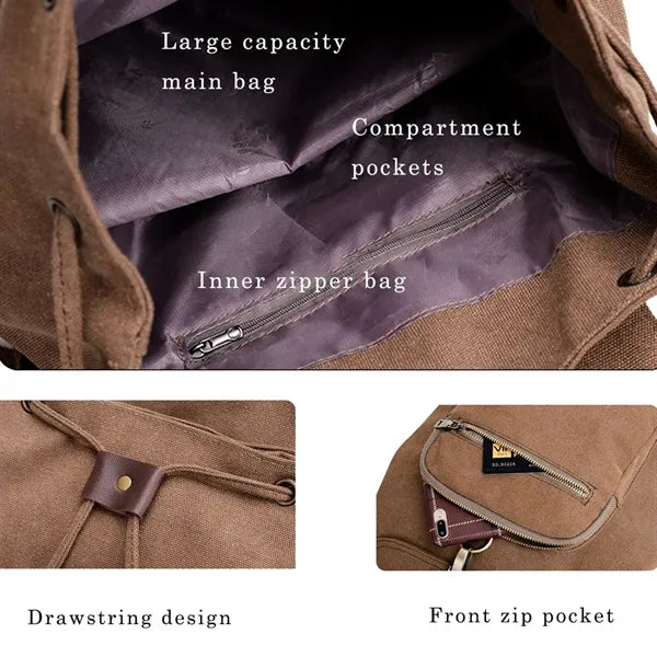 Vintage Travel Rucksacks Backpack