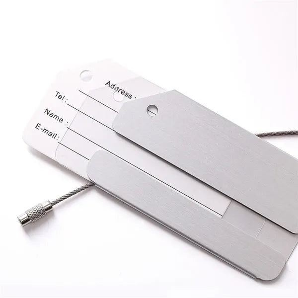 Luggage Travel Tags Metal Suitcase Bag ID Card