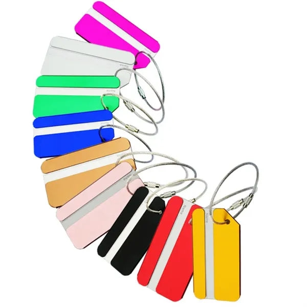 Luggage Travel Tags Metal Suitcase Bag ID Card