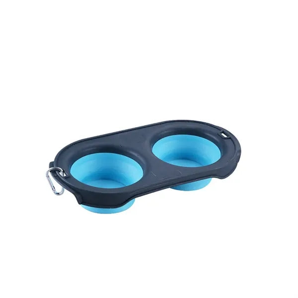 Collapsible Twin Pet Bowls