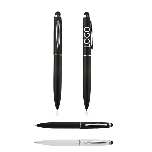 Metal Twist-Action Ballpoint Pen Stylus