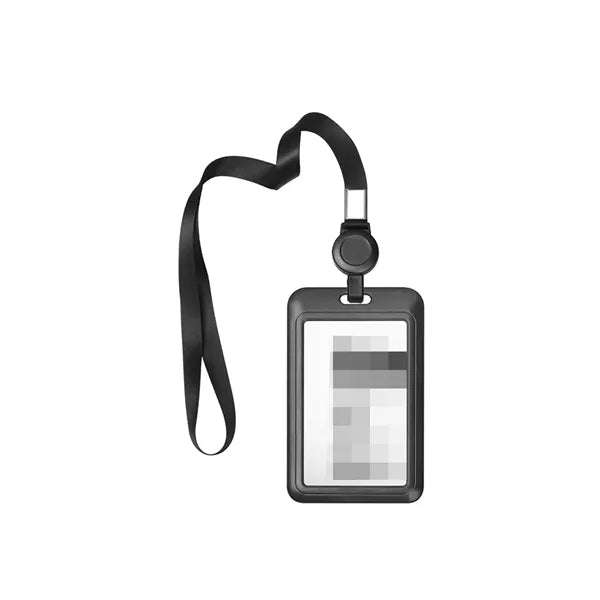 Id Badge Holder With Telescopic Lanyard