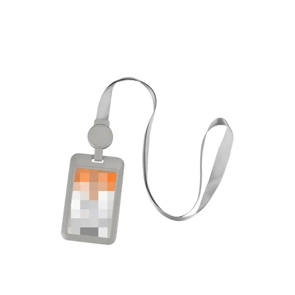 Id Badge Holder With Telescopic Lanyard