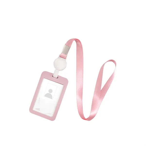 Id Badge Holder With Telescopic Lanyard