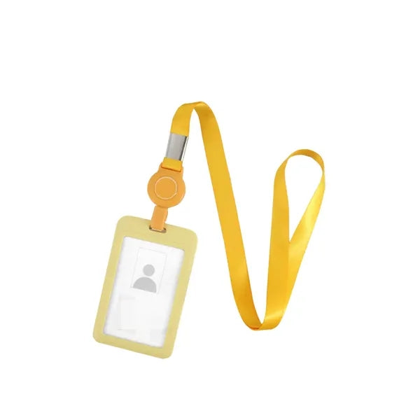 Id Badge Holder With Telescopic Lanyard