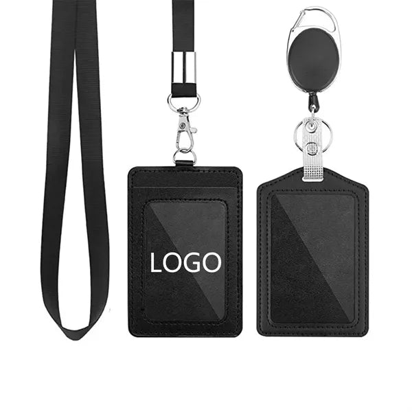 Id Badge Holder With Telescopic Lanyard