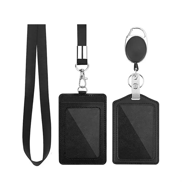 Id Badge Holder With Telescopic Lanyard