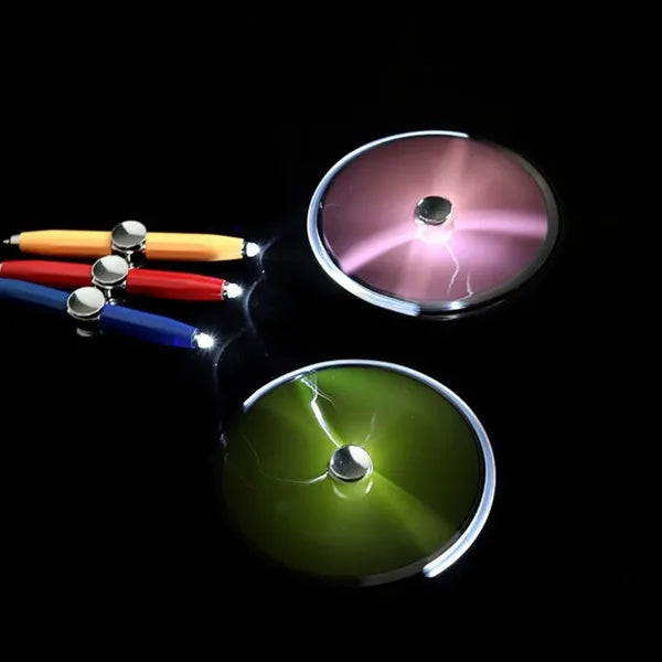 Fingertip Gyro LED Ballpoint Pen