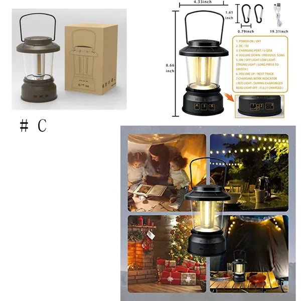 Outdoor Bluetooth Speaker with Light
