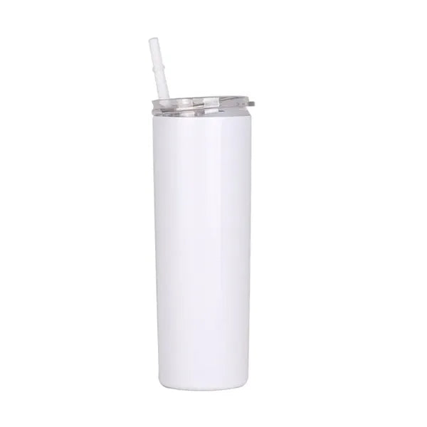 20 OZ Stainless Steel Skinny Tumbler With Lid & Straw