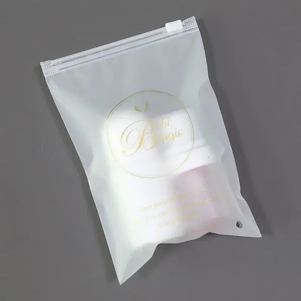 7.9" x 9.8" Matte Frosted Storage Zip-Lock Seal Bag