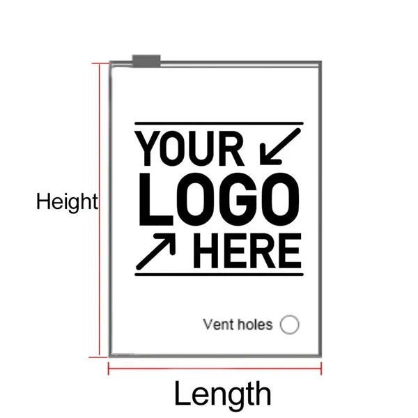7.9" x 9.8" Matte Frosted Storage Zip-Lock Seal Bag