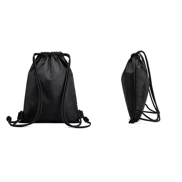 Waterproof polyester drawstring sports shoulder bag