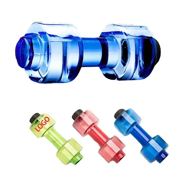 Fun Kettle Dumbbell Sports Water Bottle Plastic Gym