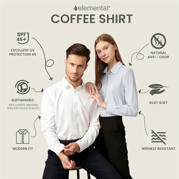 Elemental Coffee Shirts-Button Down Sustainable-Men