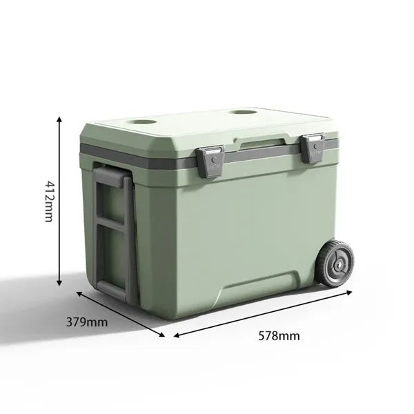 Insulated Portable Cooler with Wheels
