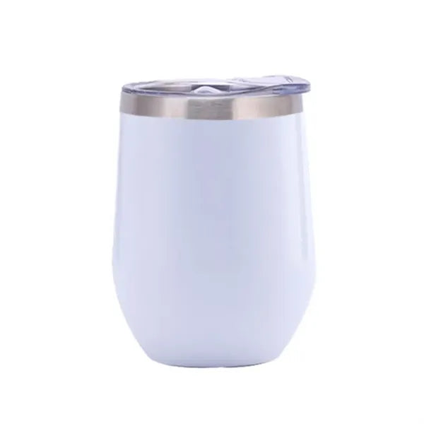 12 oz Stainless Steel EggShell Cup with Lid