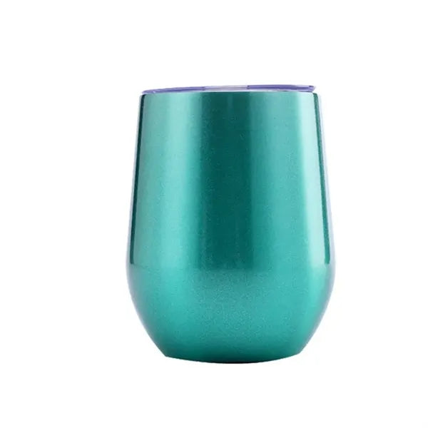 12 oz Stainless Steel EggShell Cup with Lid