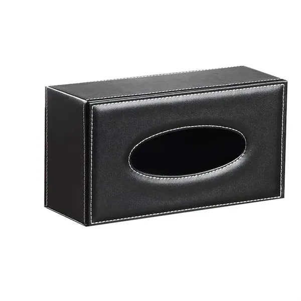 Luxury PU Leather Hotel Facial Tissue Paper Napkin Box