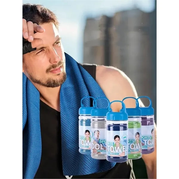 Travel Gym Cooling towel with Bottle