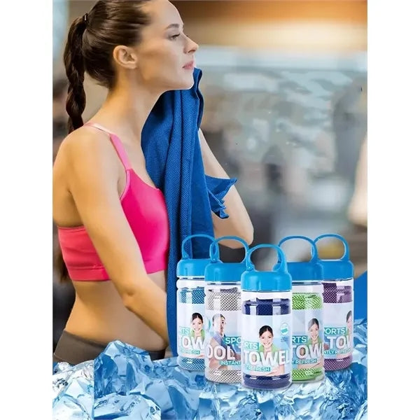 Travel Gym Cooling towel with Bottle