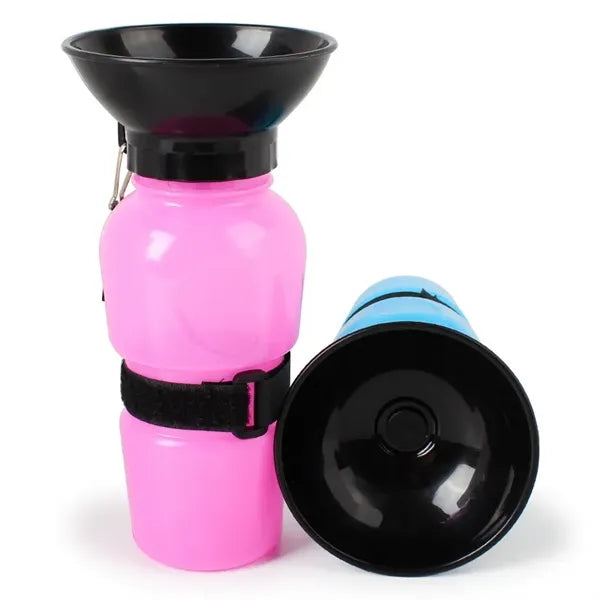 Portable Pet Drinking Cup Water Bottle with Dog Tag