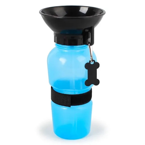 Portable Pet Drinking Cup Water Bottle with Dog Tag