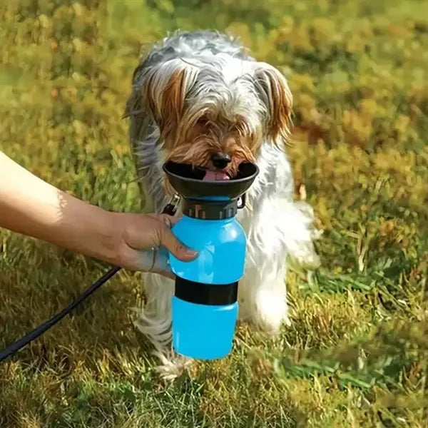 Portable Pet Drinking Cup Water Bottle with Dog Tag