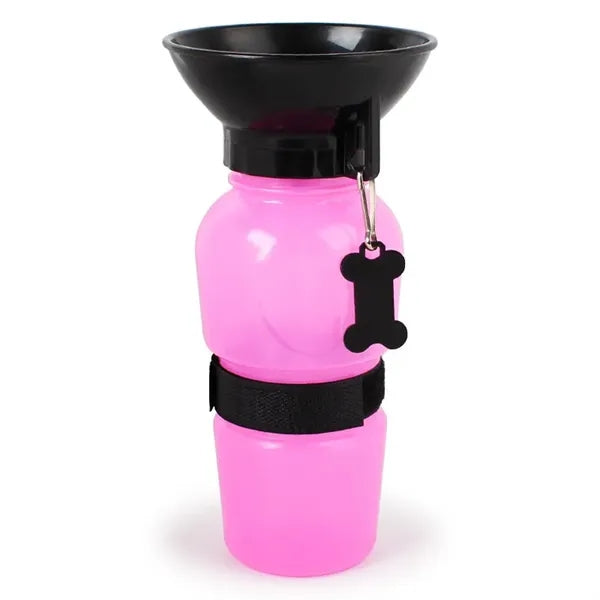 Portable Pet Drinking Cup Water Bottle with Dog Tag