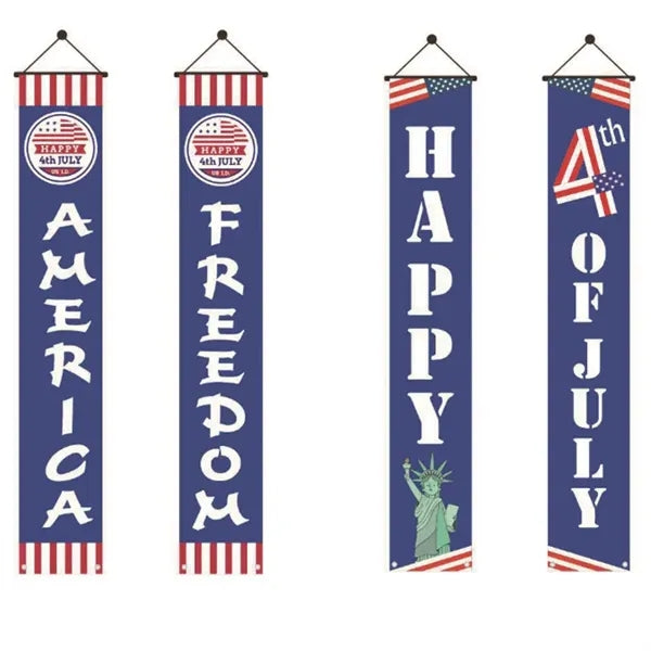 Independence Day Door Hanging Banner Outdoor Decor