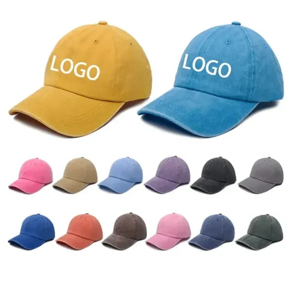 Holiday Gifts Washed Cotton 6 Panel Baseball Cap
