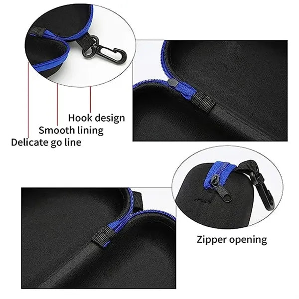 Portable Travel Zipper Eyeglasses Case