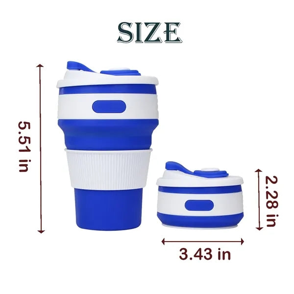 Collapsible Leak Proof Silicone Travel Drinking Cups
