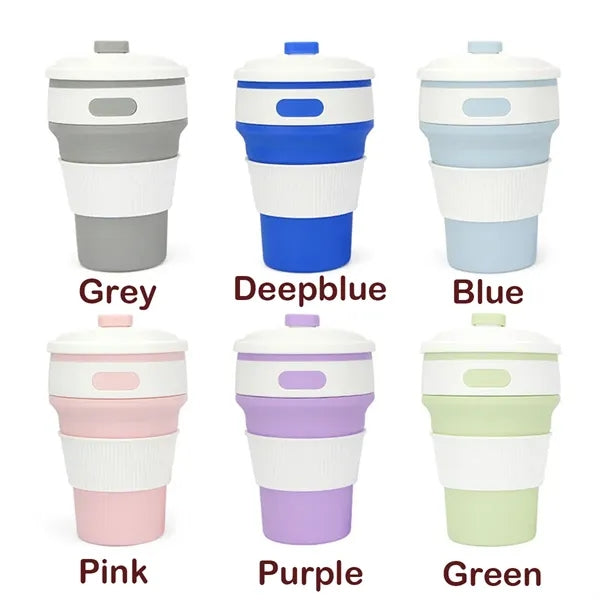 Collapsible Leak Proof Silicone Travel Drinking Cups