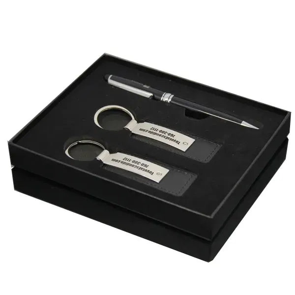 Executive Pen And Leatherette Key Tag Box Set