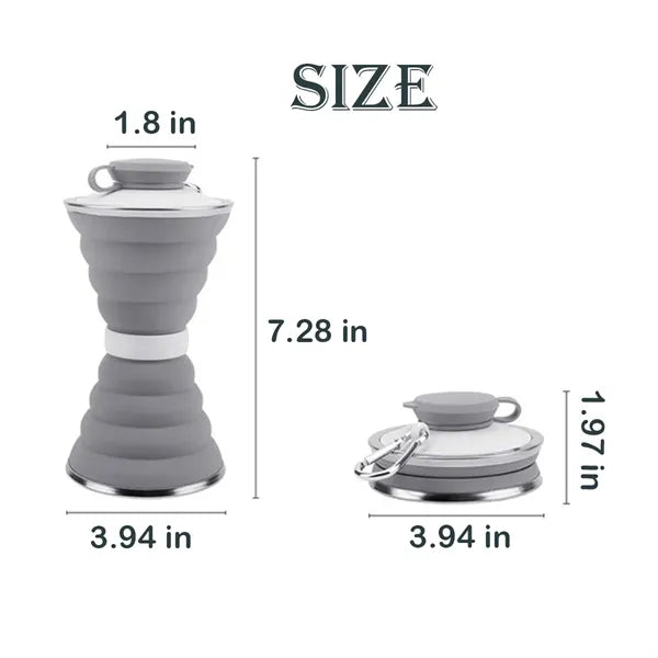 Outdoor Silicone Folding Water Bottle