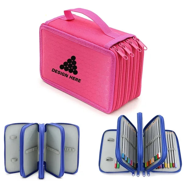 Multilayer 72 Holes Pencil Case