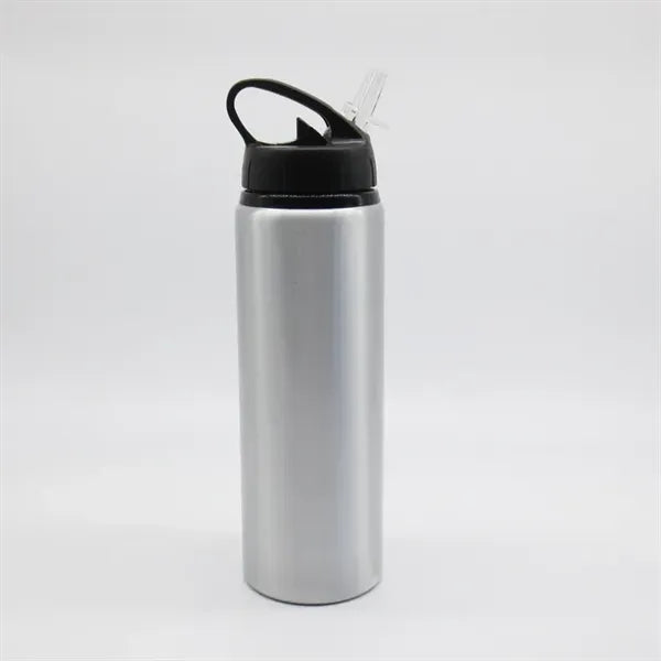 24 OZ Aluminum Water Bottle with Sports Sipper Flip Straw