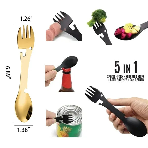 5-In-1 Stainless Steel Multi-Function Fork Knife
