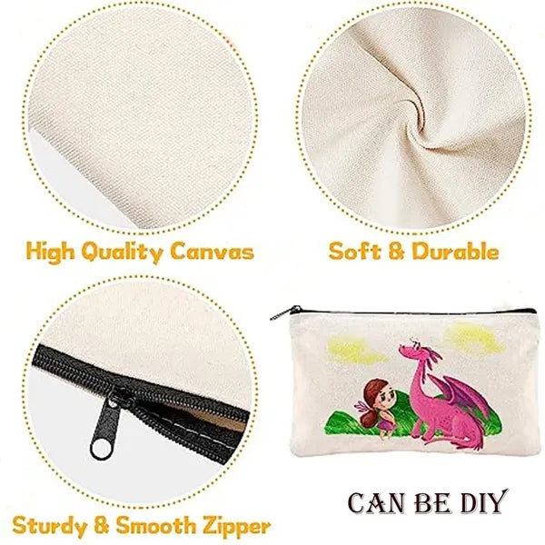 Canvas Pen Pencil Bag