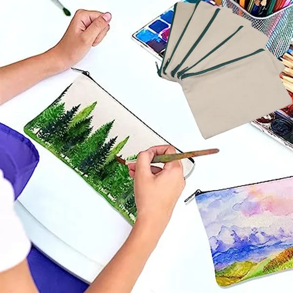 Canvas Pen Pencil Bag